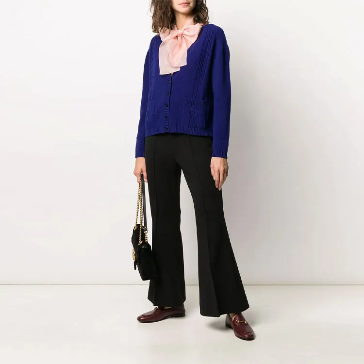 GUCCI Flared Cropped Trousers-3