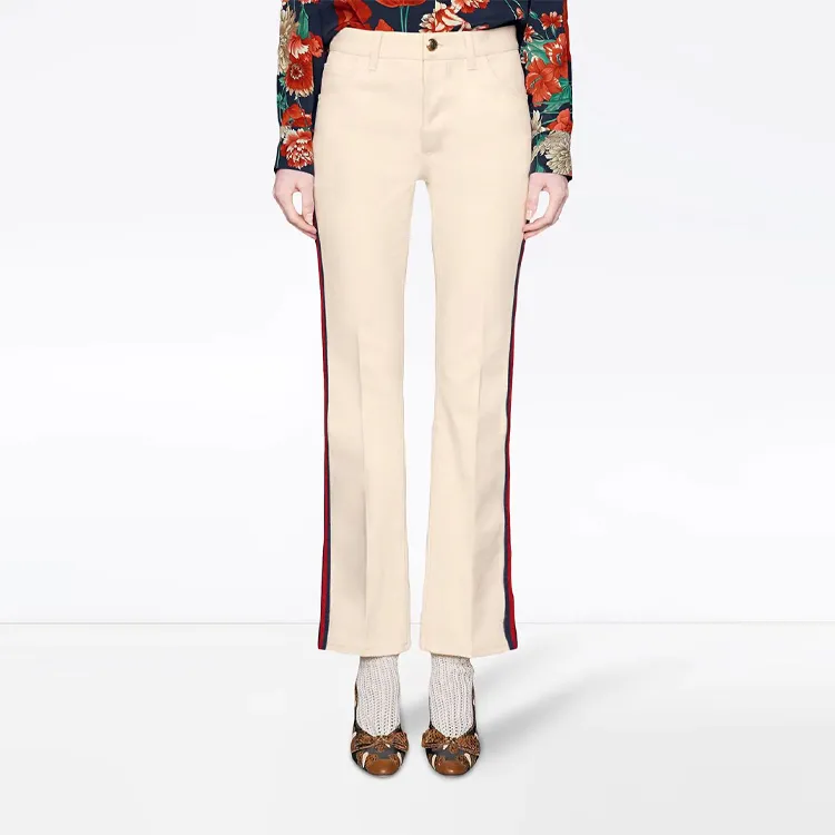 GUCCI Jeans Women's Ivory White-1