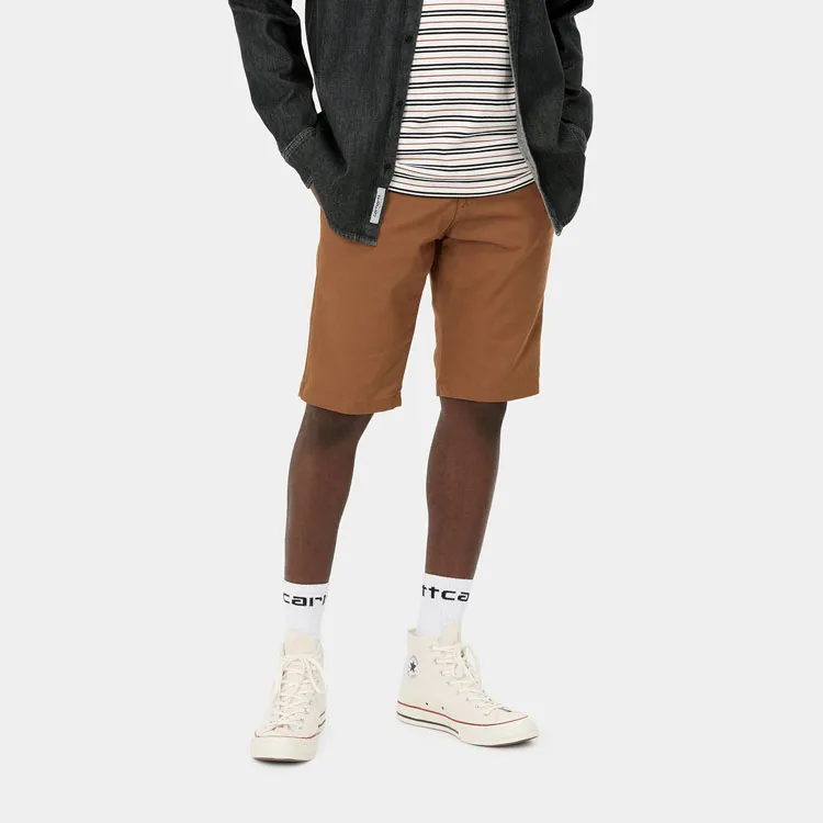Carhartt WIP Casual Shorts Men Brown-3