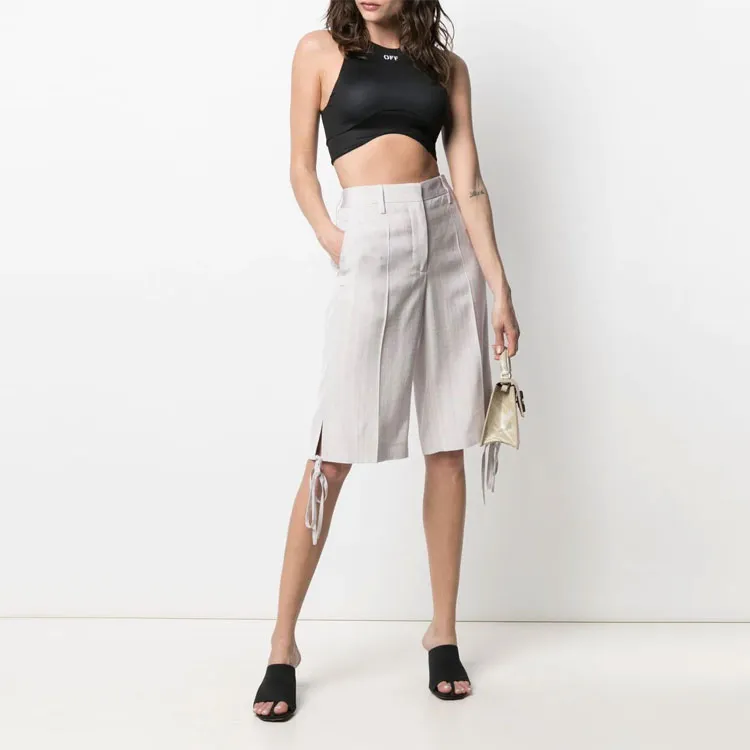OFF WHITE SS21 Casual Shorts Women's White-1
