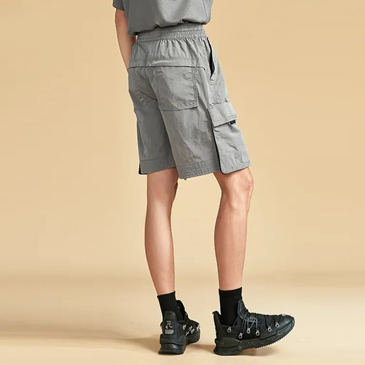 LiNing Sports Fashion Collection Sports Shorts Men Iron Asphalt Gray-3