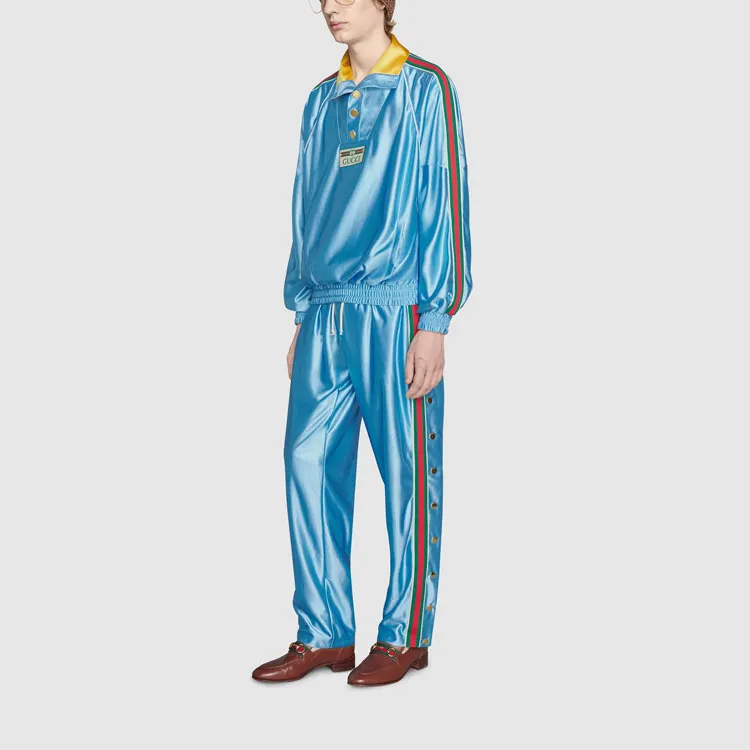GUCCI Shiny Jersey Sweatshirt With Web-4