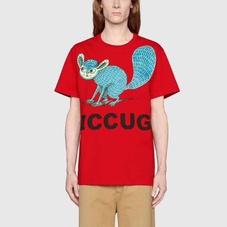 GUCCI T Shirts Men Red-2