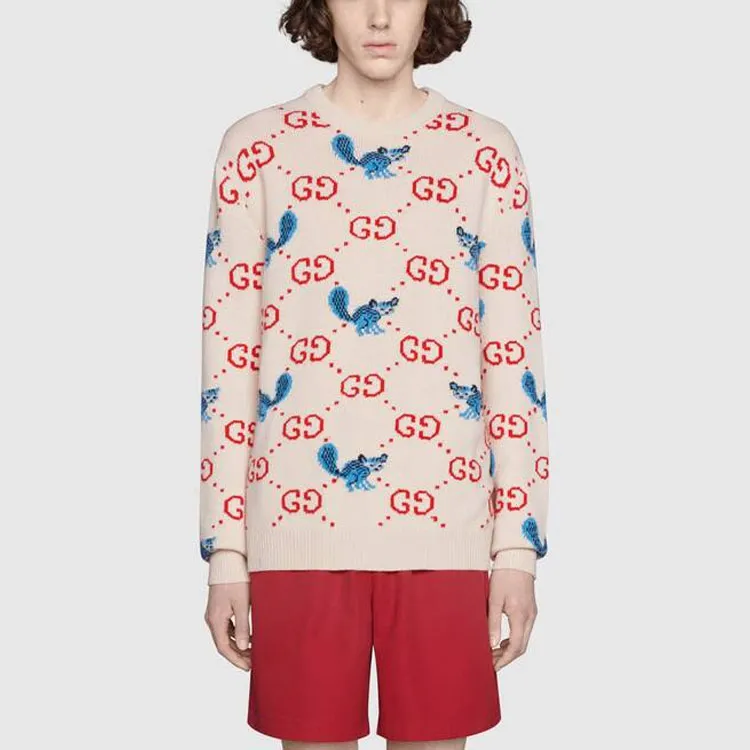 GUCCI Sweater Men's Ivory White-5