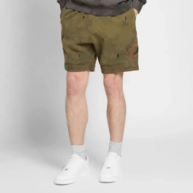 Travis Scott Jordan Washed Suede Shorts-2