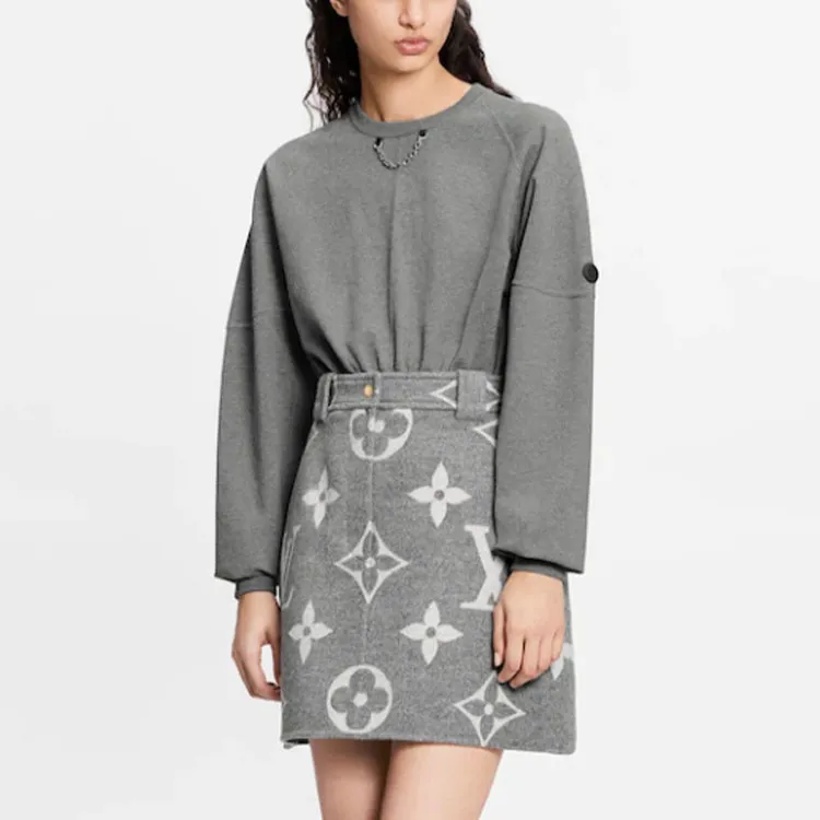 LOUIS VUITTON Skirt Women's Gray-3