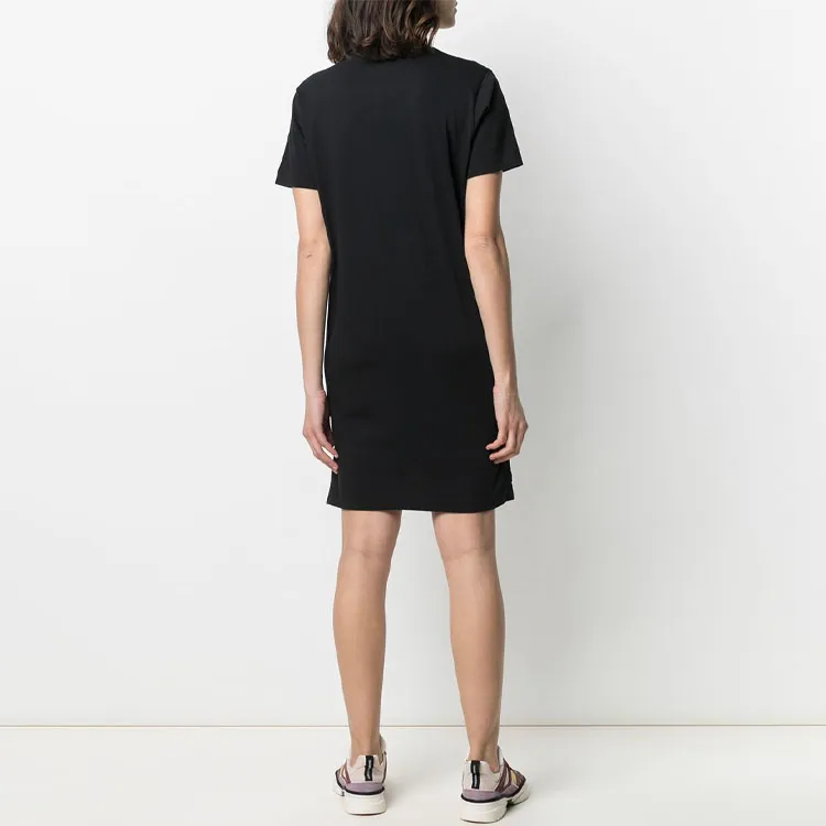 KENZO Classic Tiger Head Short Sleeved Dresses Women's Black-4