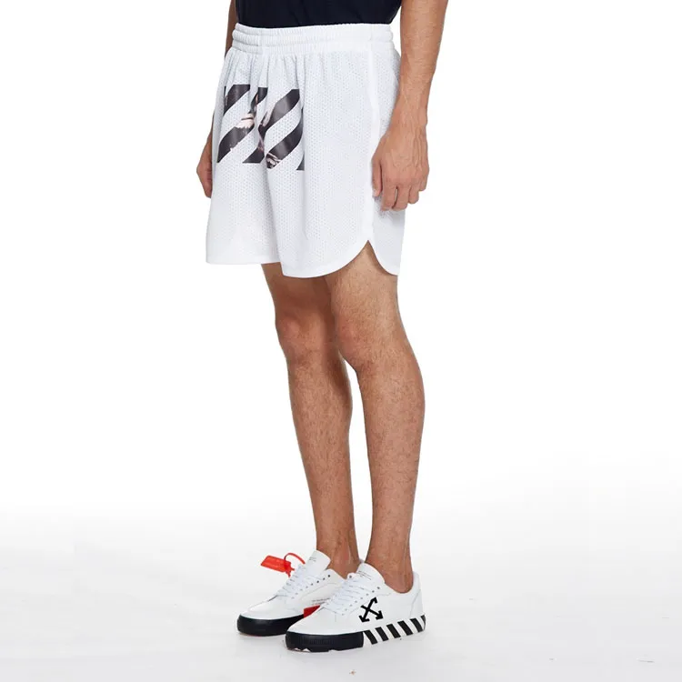 OFF WHITE Caravaggio Arrows Mesh Shorts-2