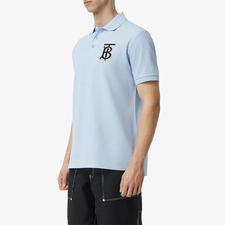 Burberry Polo Shirts Men Blue-3