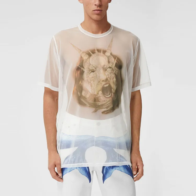 Burberry T Shirts Men White-1