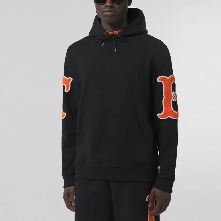 Burberry Letter Graphic Appliqué Hoodie-3