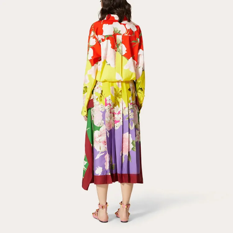 Valentino Long Sleeved Dresses Women's Yellow-2