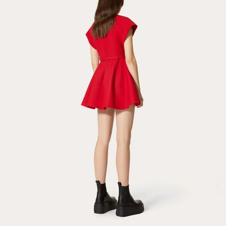 Valentino Sleeveless Dresses Women's Red-2