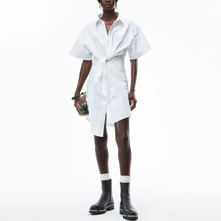 Alexander Wang Short Sleeved Dresses Women's White-1