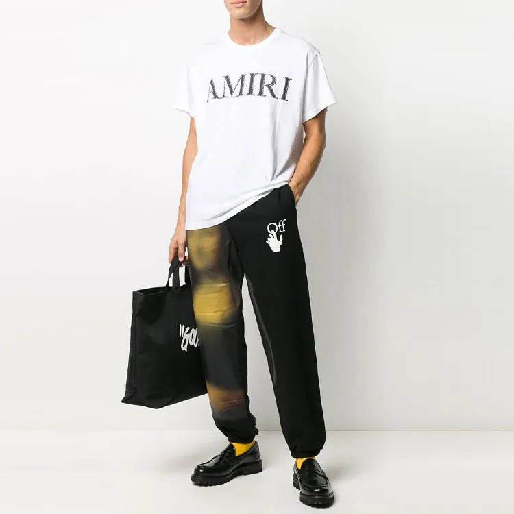 AMIRI Logo Printed Crewneck T Shirt-3