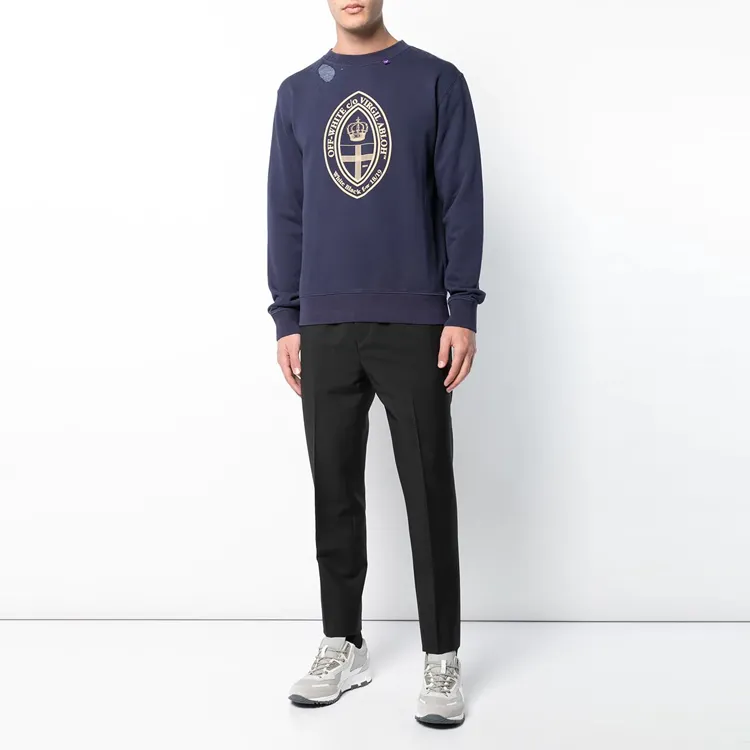 OFF WHITE Ss20 Sweatshirts Men Navy Blue-1