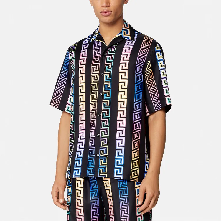 VERSACE Silk Grecca Shirt-2