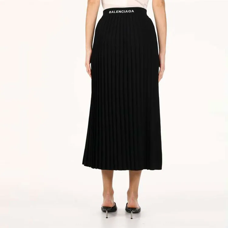 Balenciaga Casual Long Skirts Women's Black-3