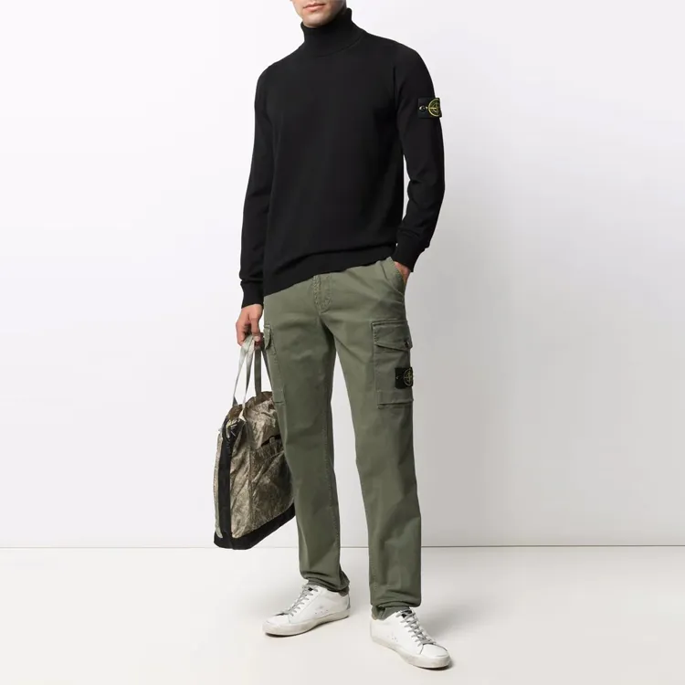STONE ISLAND Roll neck Wool Jumper-1