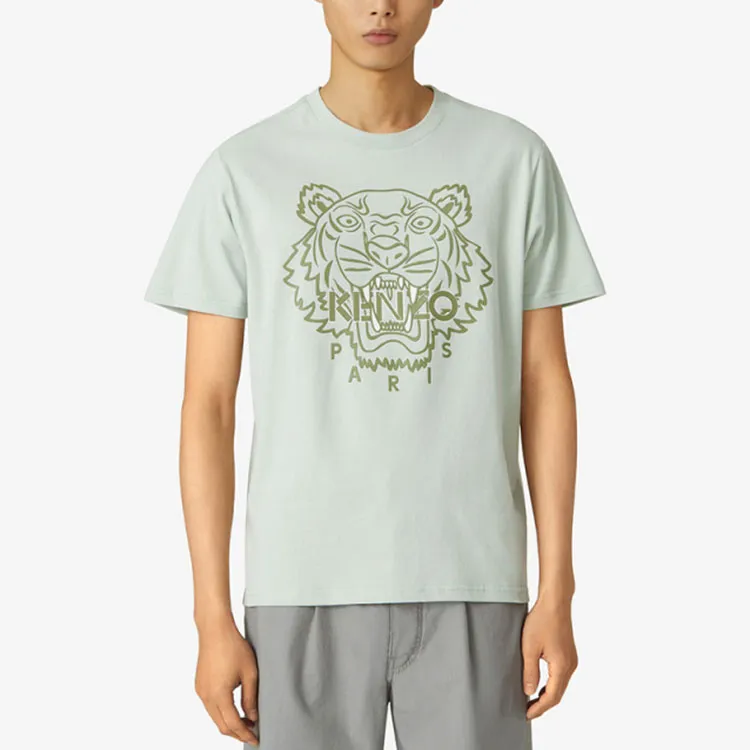 KENZO T Shirts Men Gray Green-2