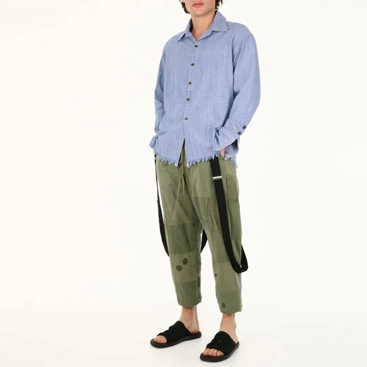 GREG LAUREN Shirts Men Light Blue-3