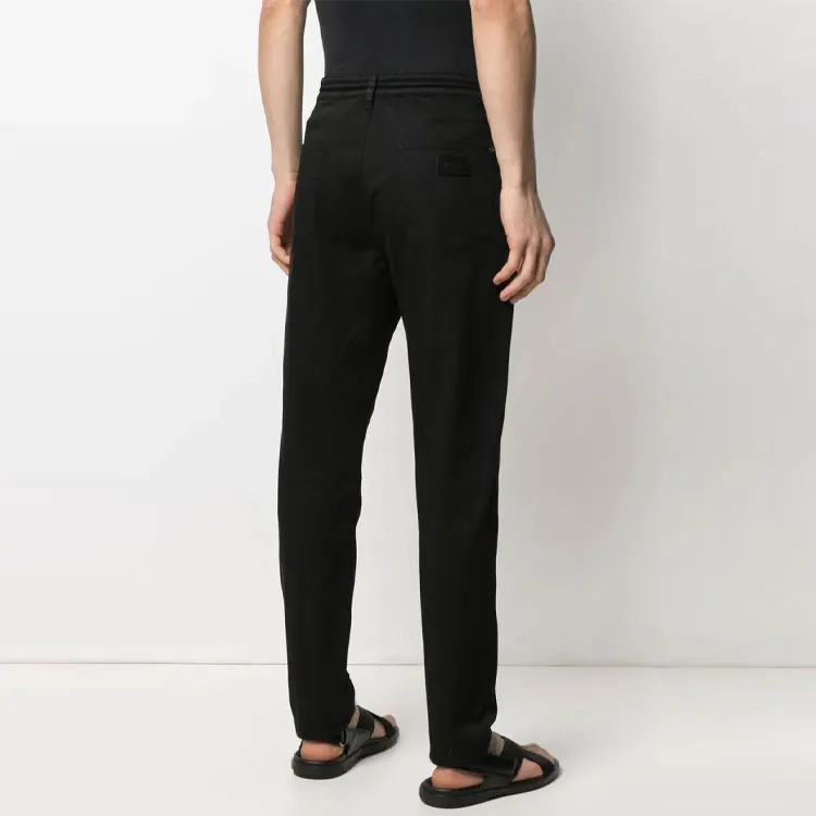 Zzegna Knitted Sweatpants Men Black-3