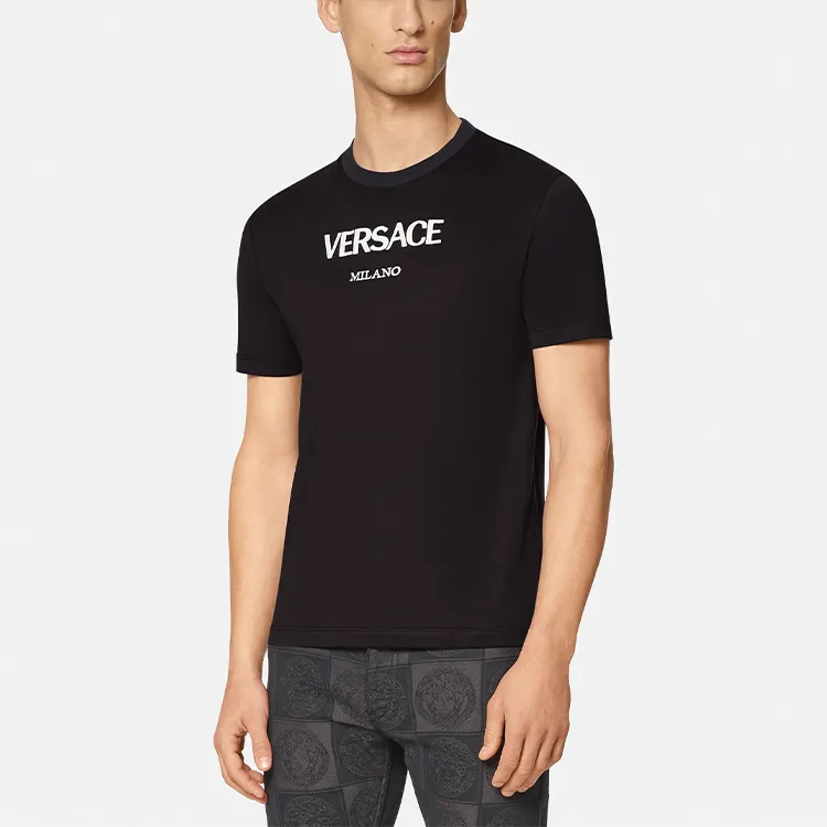 VERSACE T Shirts Men Black-3
