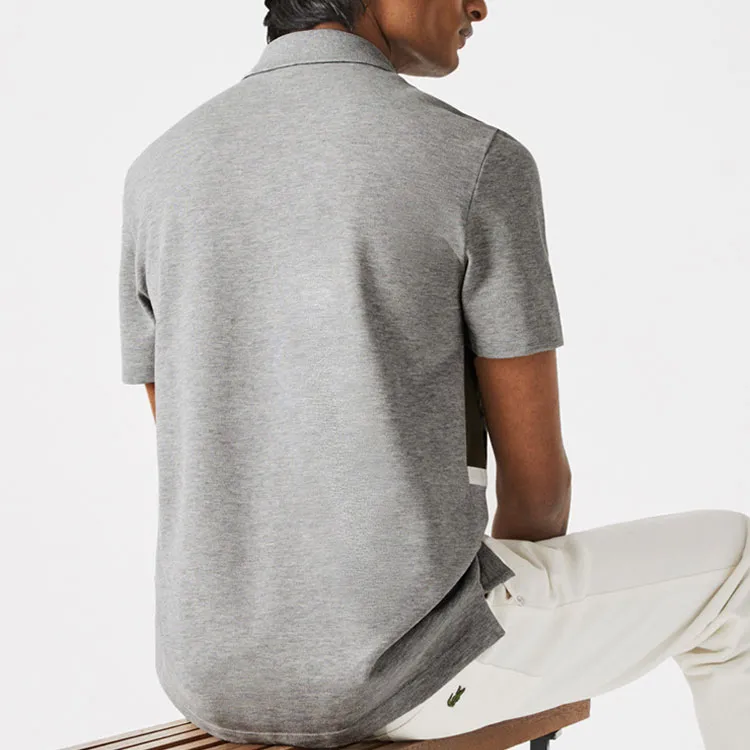 LACOSTE Polo Shirts Men Gray-4