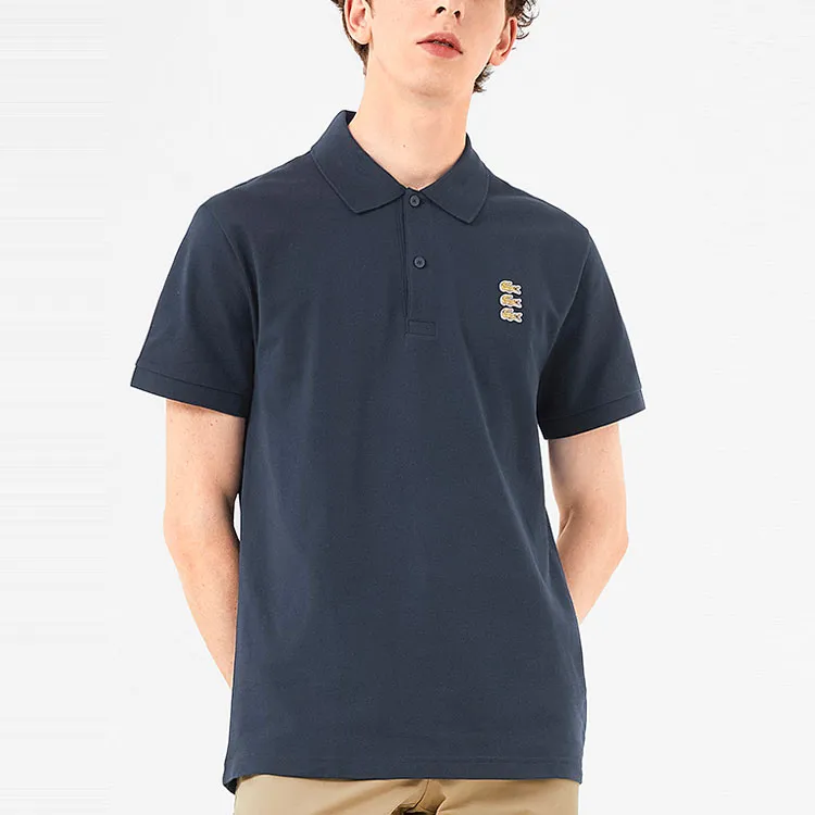 LACOSTE Polo Shirts Men Dark Blue-2
