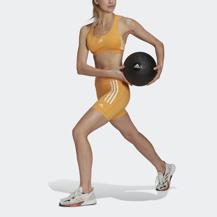 Adidas Casual Shorts Women's Orange Yellow-1