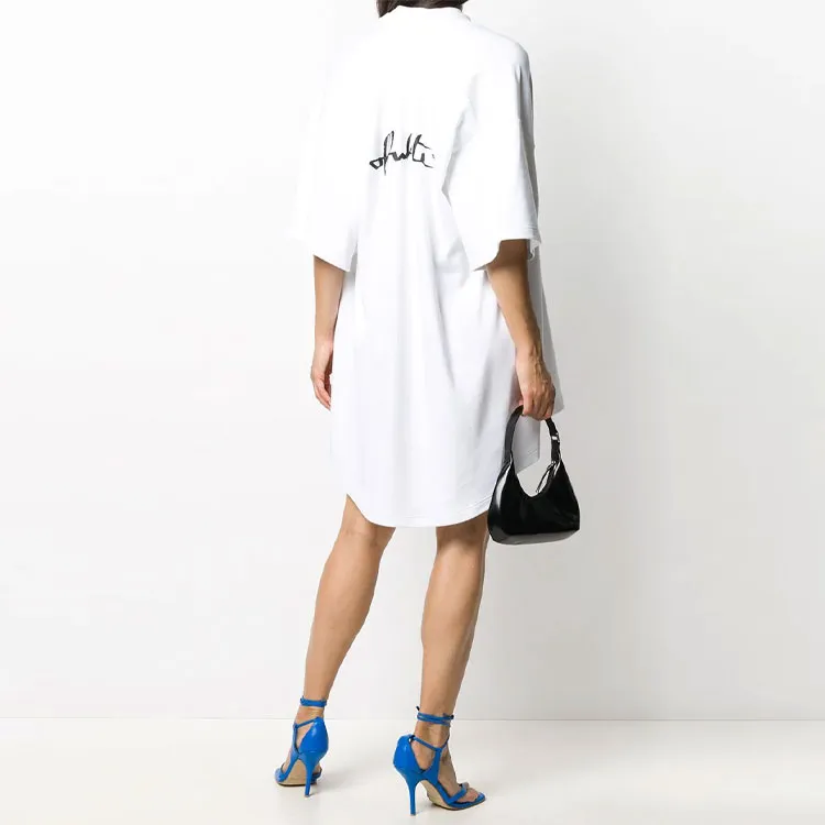 OFF-WHITE FW20 Short-Sleeved Dresses Women's White-5