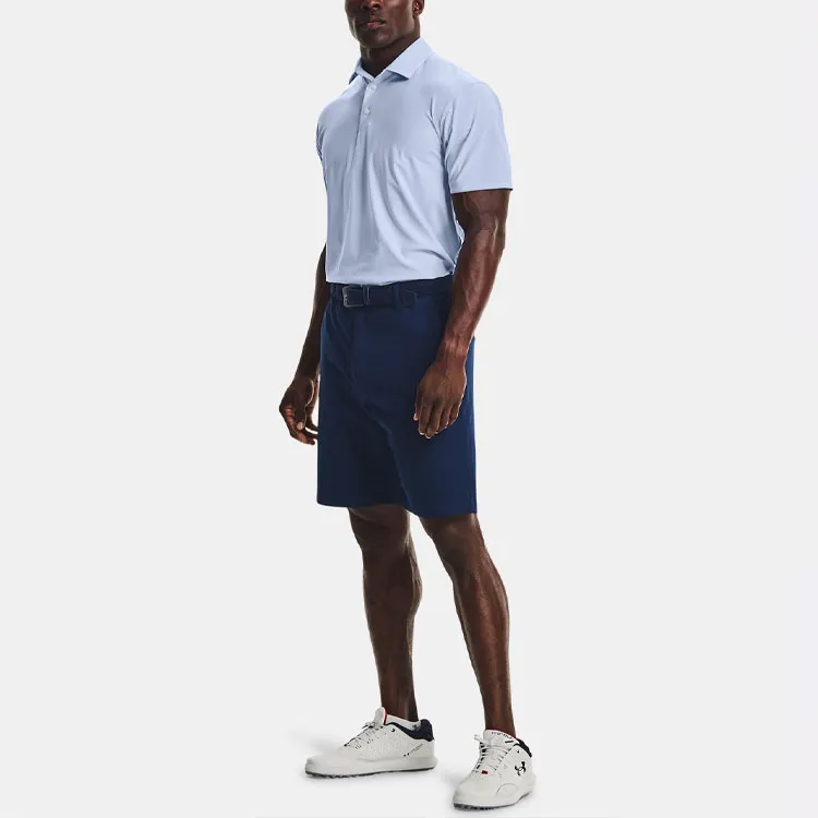 Under Armour Luxe Polo Shirts Men Blue-4