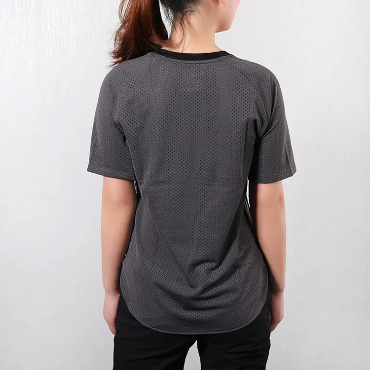 Nike Raglan Sleeve T Shirt Women's Black Gray-3