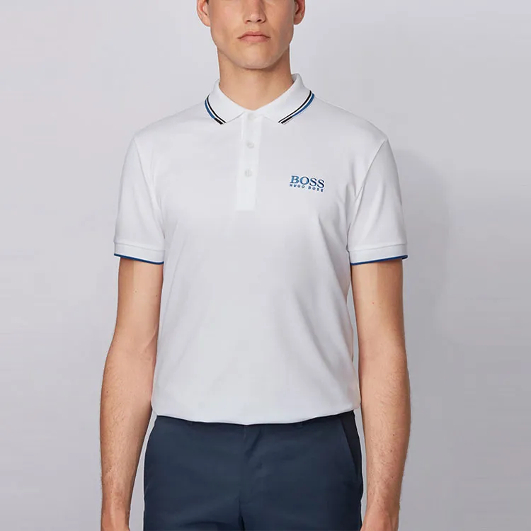 HUGO BOSS Polo Shirts Men White-3