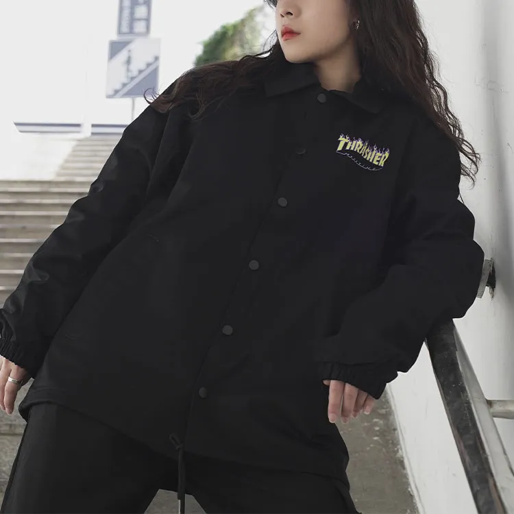 Thrasher Jackets Unisex Black-2