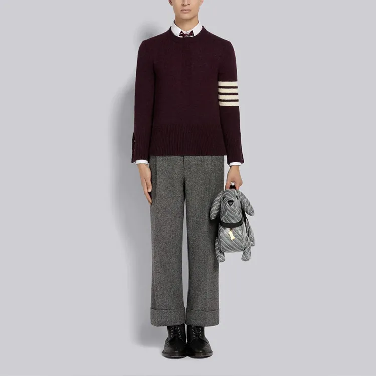 THOM BROWNE· SS21 Sweater Men's Red Brown-3