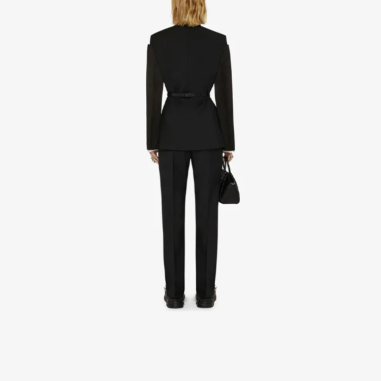 Givenchy Collarless Single breasted Jacket-2