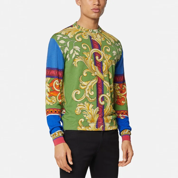 VERSACE T-Shirts Men Green-3