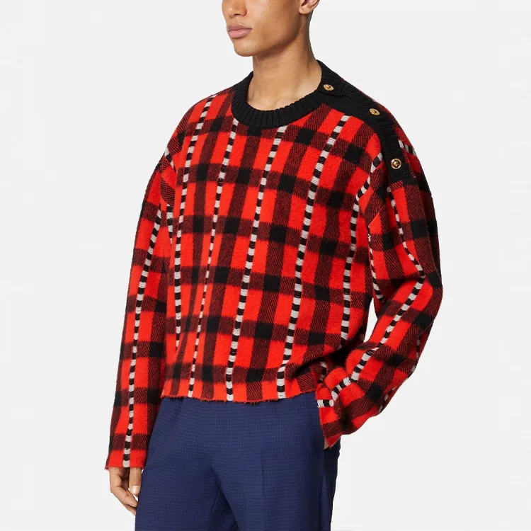 VERSACE Sweaters Men Red-3