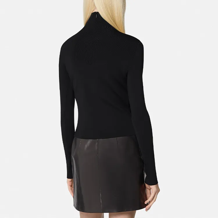 VERSACE Slim Fit Knitwear Women's Black-3