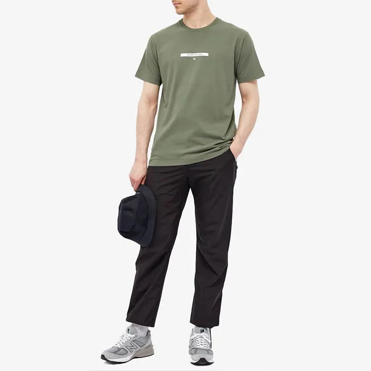 STONE ISLAND T Shirts Men Green-1