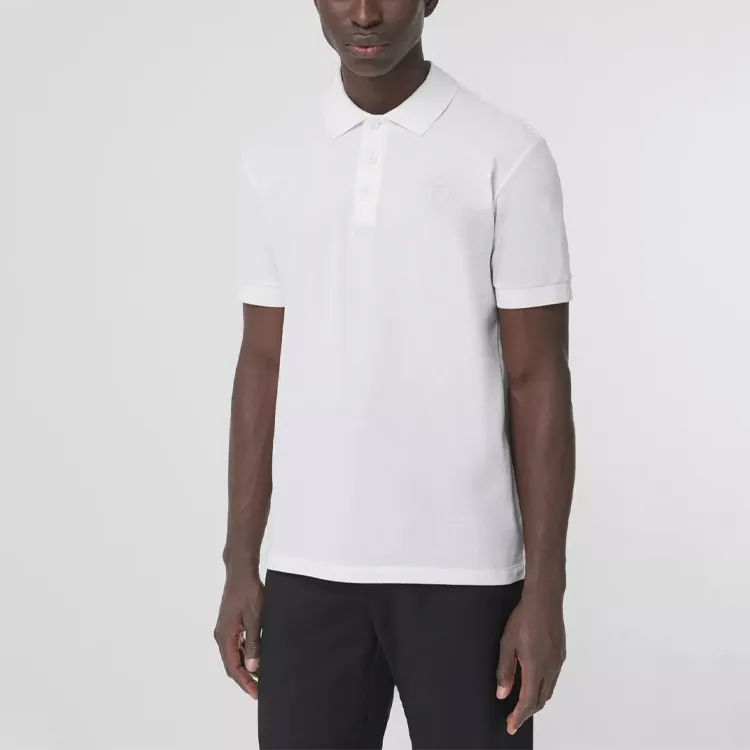 Burberry Monogram embroidered Polo Shirt-1