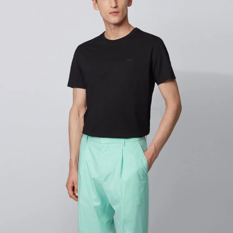 HUGO BOSS Short Sleeved T Shirts Men's Black-2
