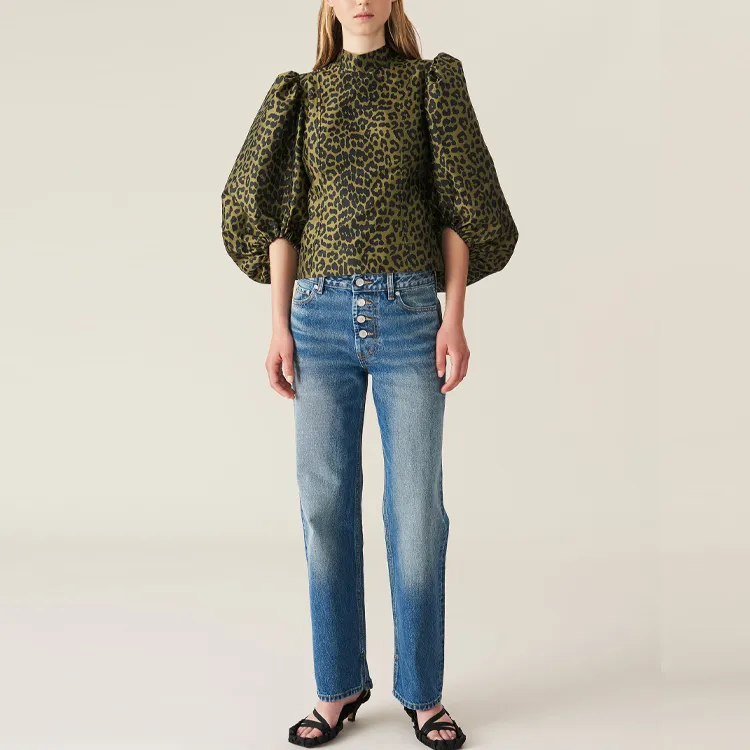 GANNI Shirts Women's Green-2