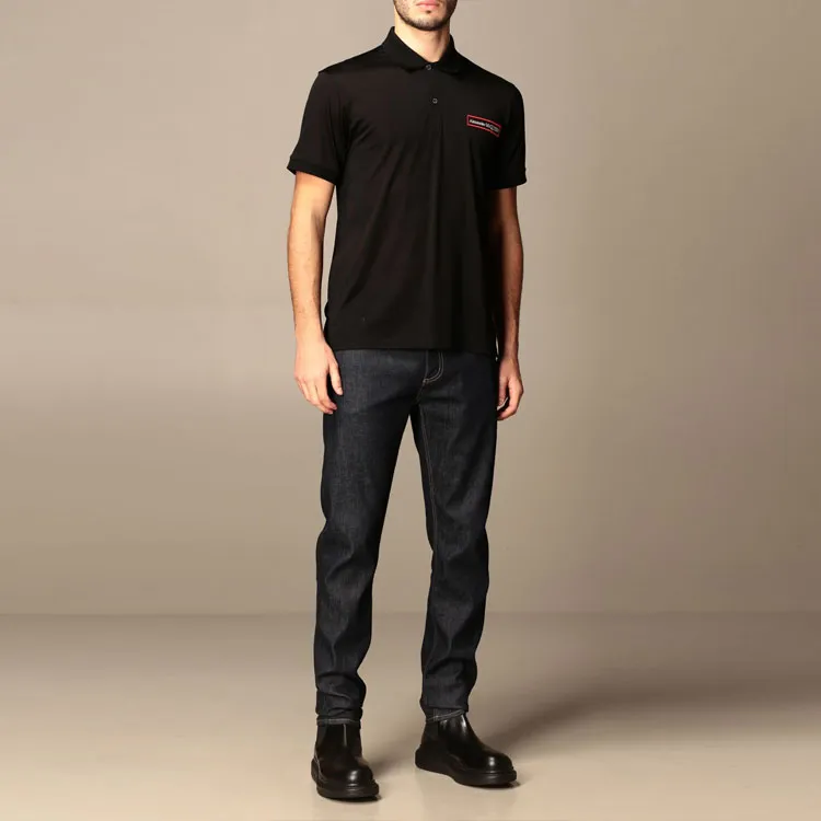 Alexander McQueen Polo Shirt Men's Black-1