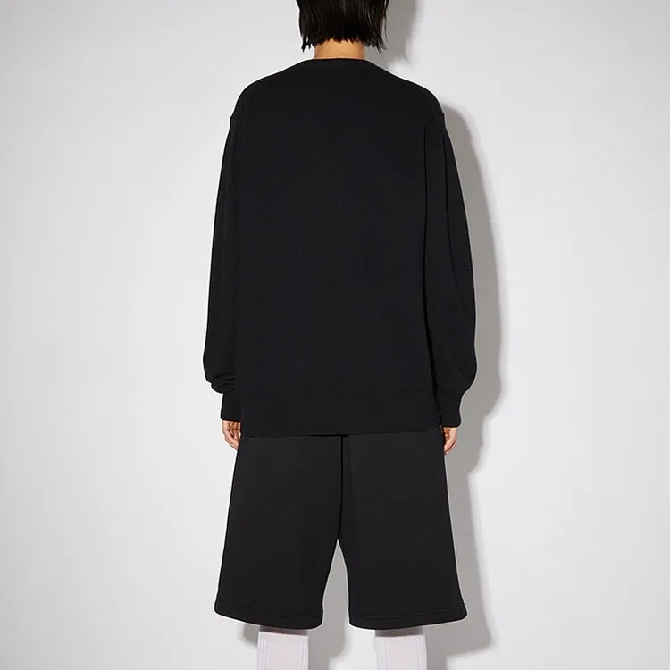 Acne Studios Face Logo Patch Crewneck Jumper-1