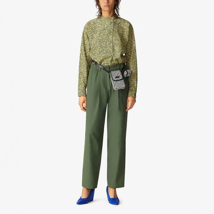 KENZO Casual Pants Women's Dark Khaki-1