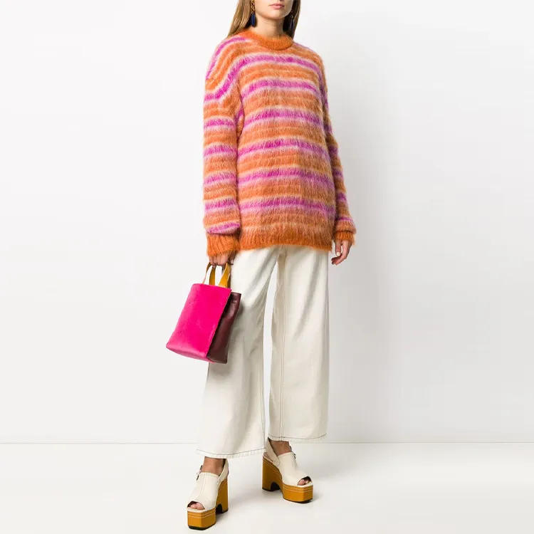MARNI SS21 Loose Fit Sweater Women's Orange-1