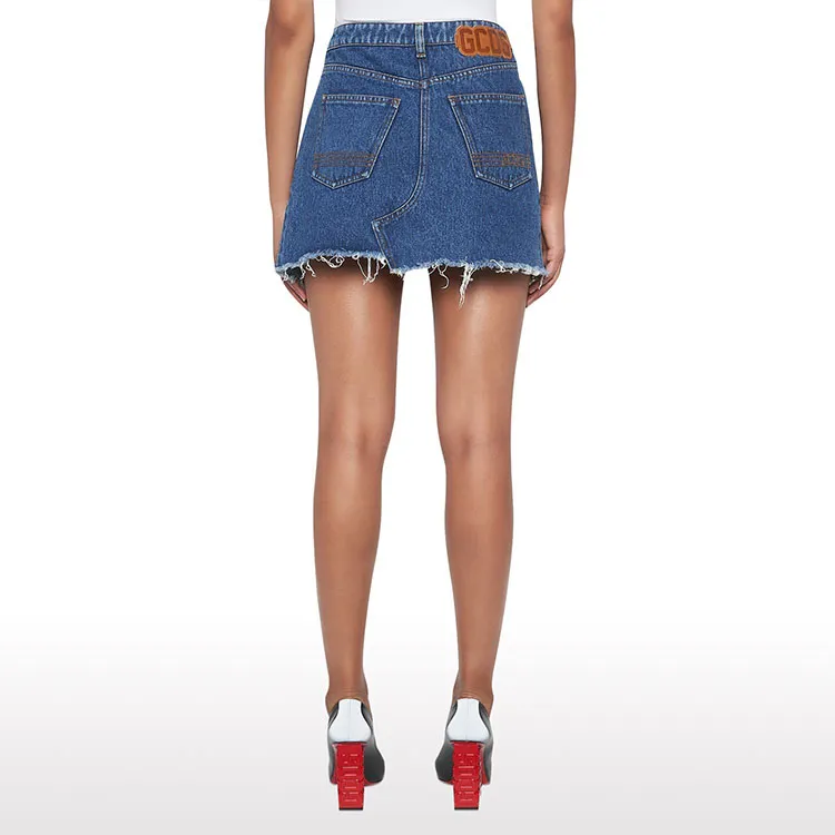 GCDS Denim Short Skirts Women's Denim Blue-2