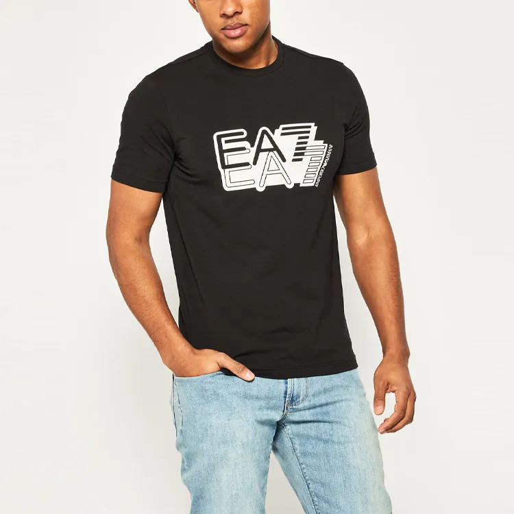 EMPORIO ARMANI T Shirts Men Black-2